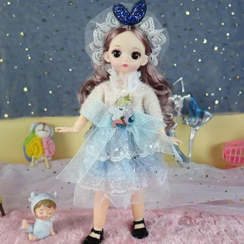 Nauja 30cm Lėlės Mielas Veidas Lėlės 1/6 Bjd Doll ( B Variantas ) arba Apsirengti Drabužius (A variantas ）vaikai Mergaitės Gimtadienio Dovana Žaislai